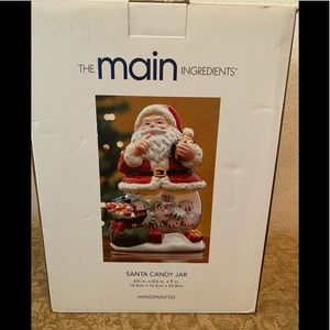 The Main Ingredients Ceramic Santa Claus CandyJar